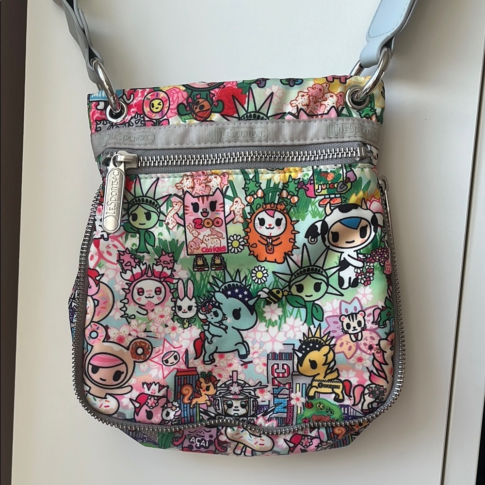 Tokidoki x LeSportsac Crossbody Bag with Whimsical Cartoon Print